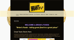 Desktop Screenshot of briansfoods.com