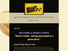 Tablet Screenshot of briansfoods.com